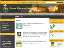 Tablet Screenshot of comune.romano.vi.it